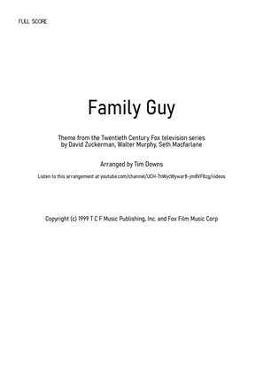 Book cover for Theme From Family Guy
