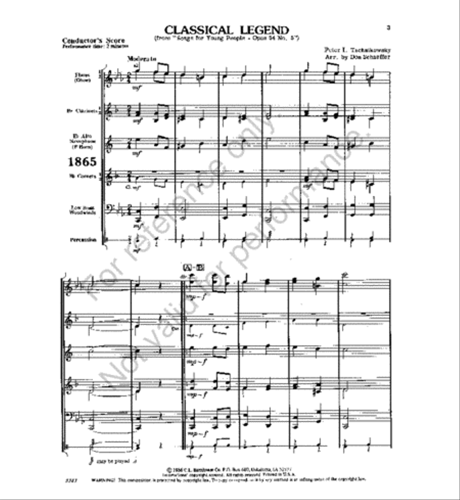 Classical Legend Concert Band scores gallery preview page 2