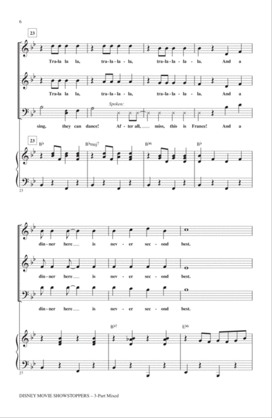 Disney Movie Showstoppers 3-Part scores gallery preview page 4