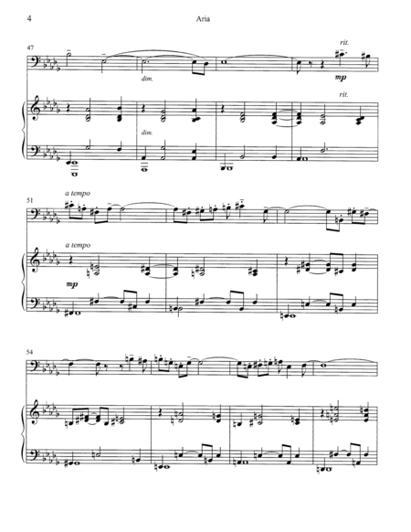 [Adams] Aria for Violoncello and Piano