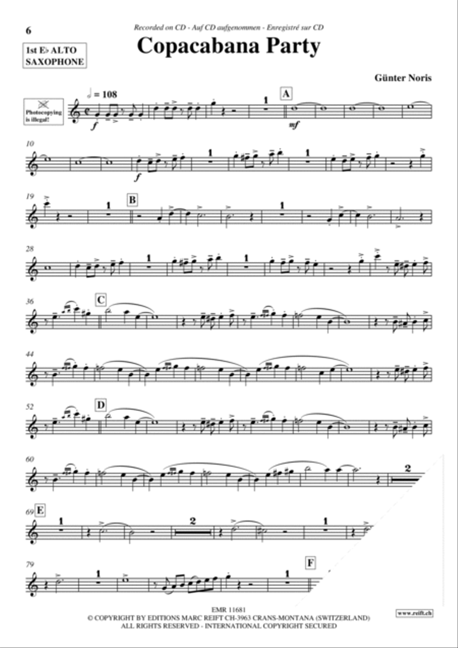 Play The 1st Alto Sax With The Ballroom Dance Orchestra Vol. 3 Alto Saxophone scores gallery preview page 7