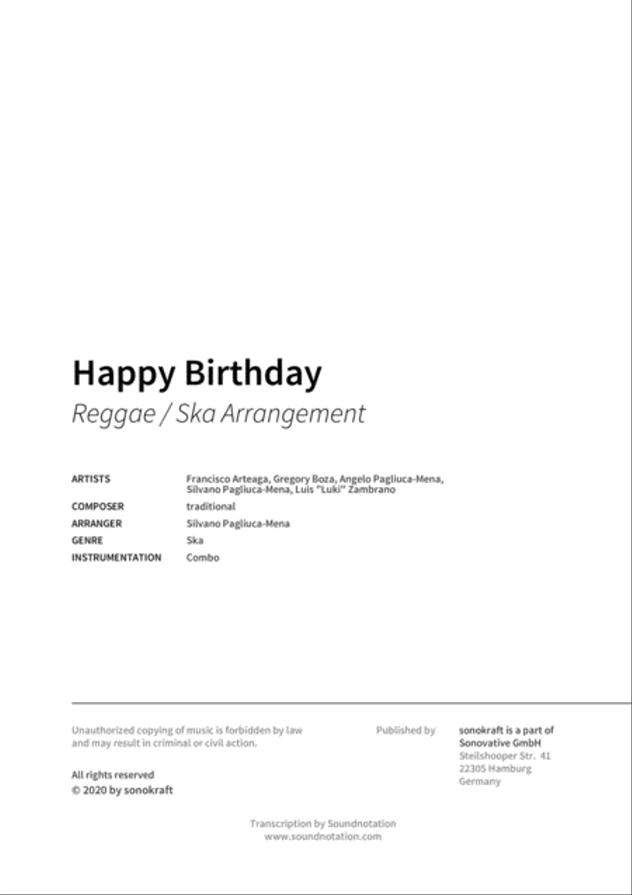 Happy Birthday Orchestra scores gallery preview page 2