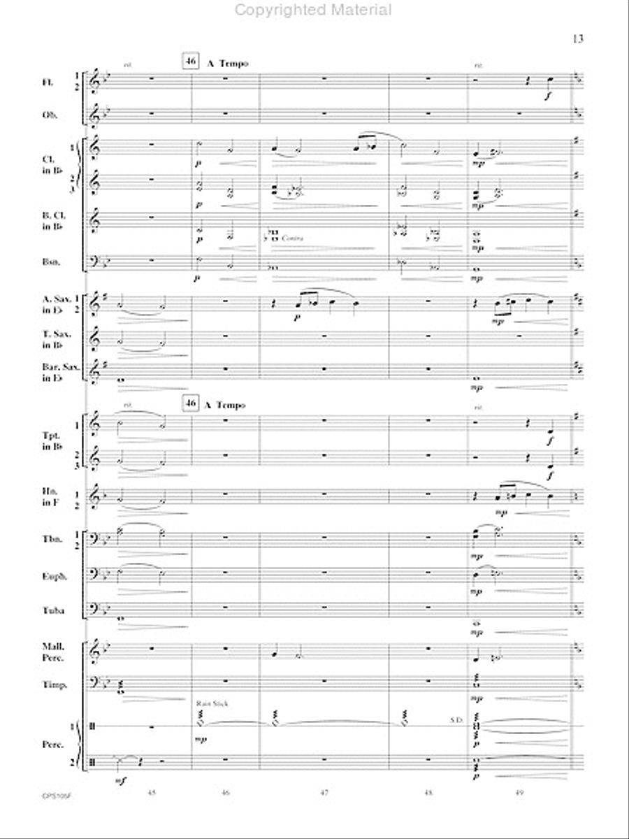 A Land Remembered A Land Remembered Concert Band scores gallery preview page 14