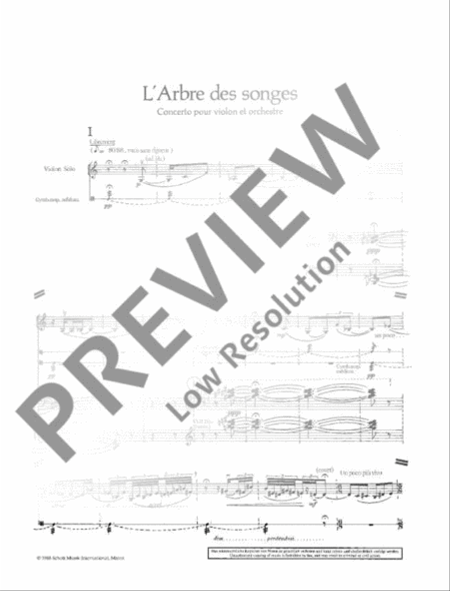 L'Arbre des songes Piano scores gallery preview page 10