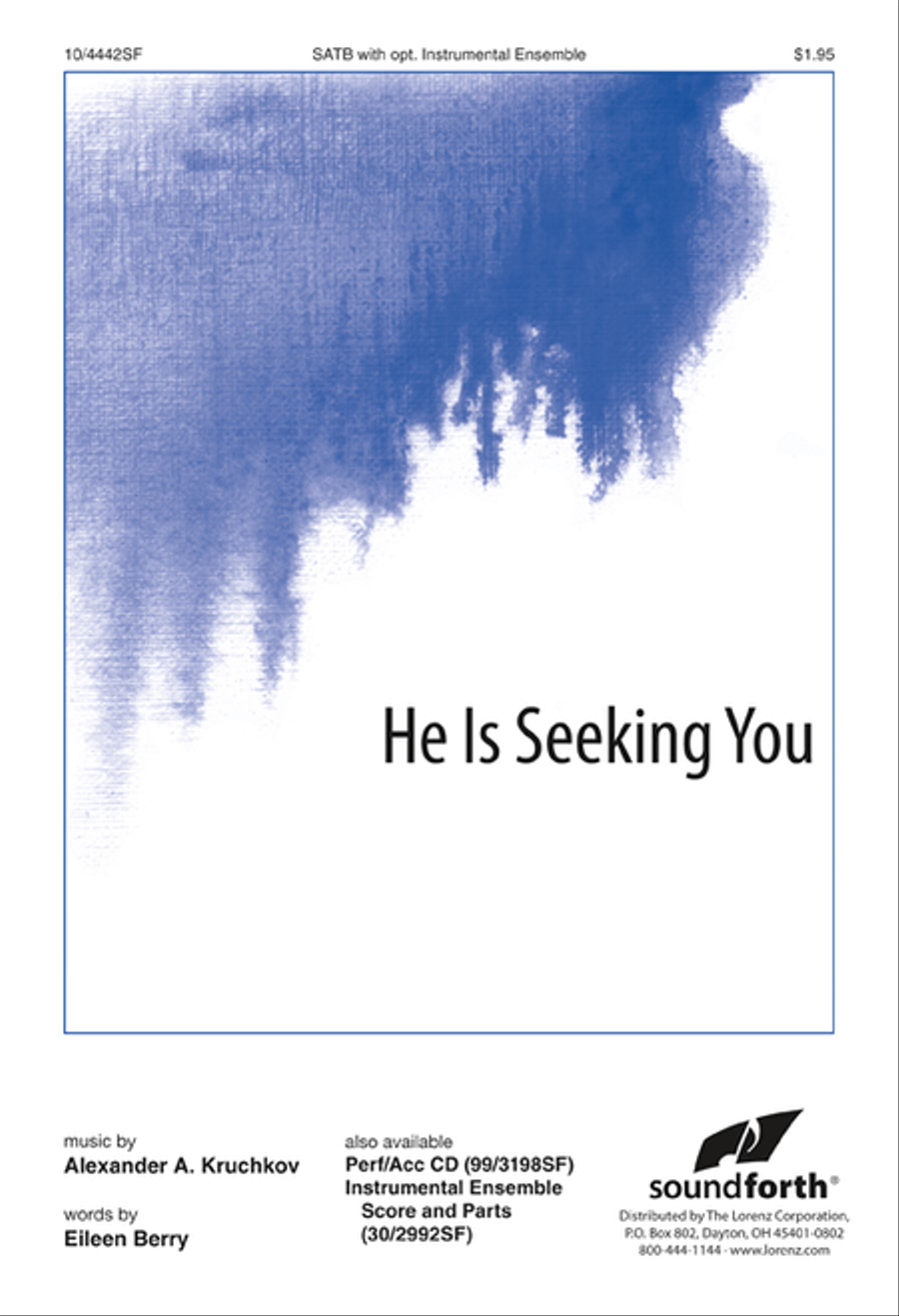 He Is Seeking You 4-Part scores gallery preview page 1