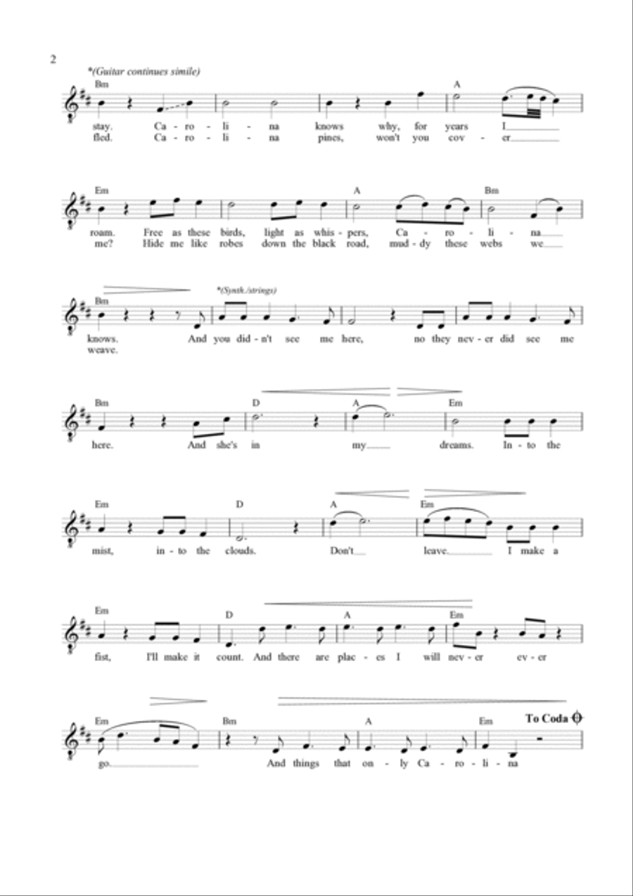 Carolina Acoustic Guitar scores gallery preview page 2