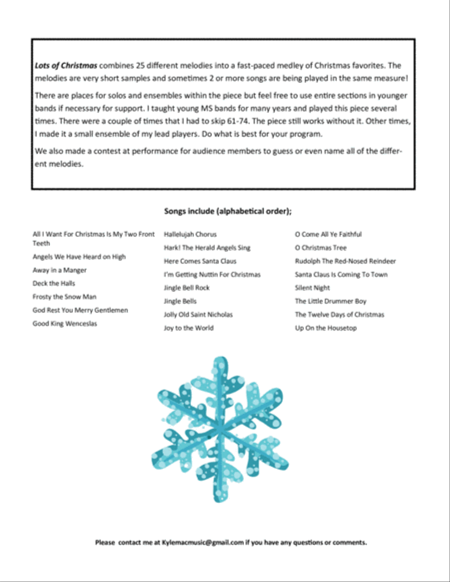 Lots Of Christmas - Band Concert Band scores gallery preview page 2