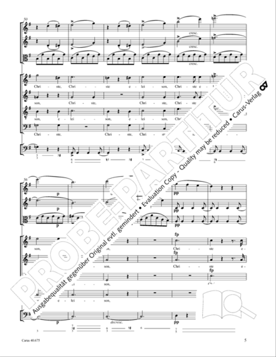 Mass in G Major STB scores gallery preview page 18