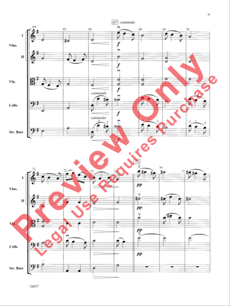 Wedding Day at Troldhaugen String Orchestra scores gallery preview page 10