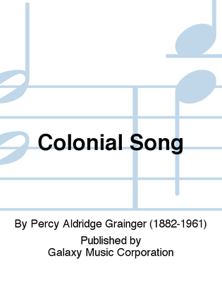 Book cover for Colonial Song