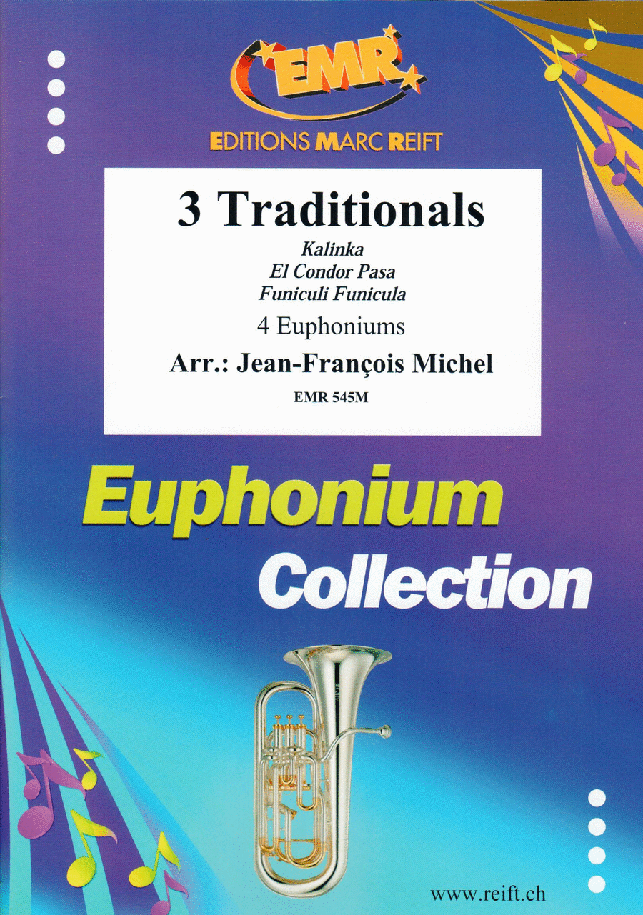 3 Traditionals Euphonium Quartet scores gallery preview page 1