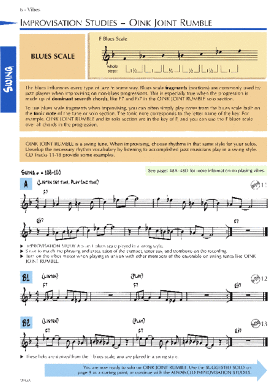 Standard of Excellence Advanced Jazz Ensemble Book 2, Vibes & Auxiliary Percussion Jazz Ensemble scores gallery preview page 2