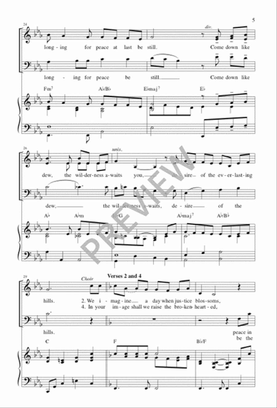 The Wilderness Awaits You 3-Part scores gallery preview page 5
