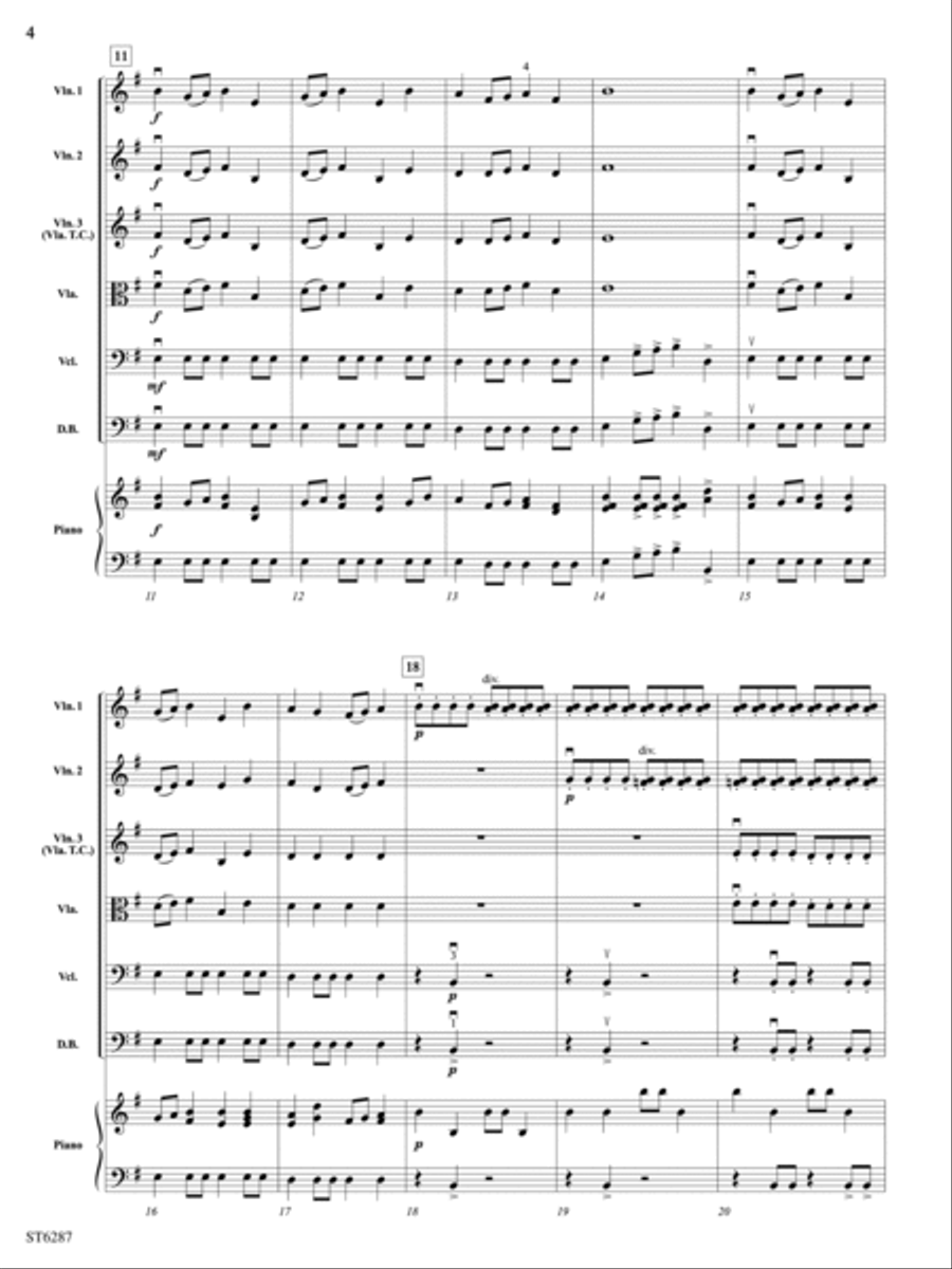 Turbulence: Score String Orchestra scores gallery preview page 4
