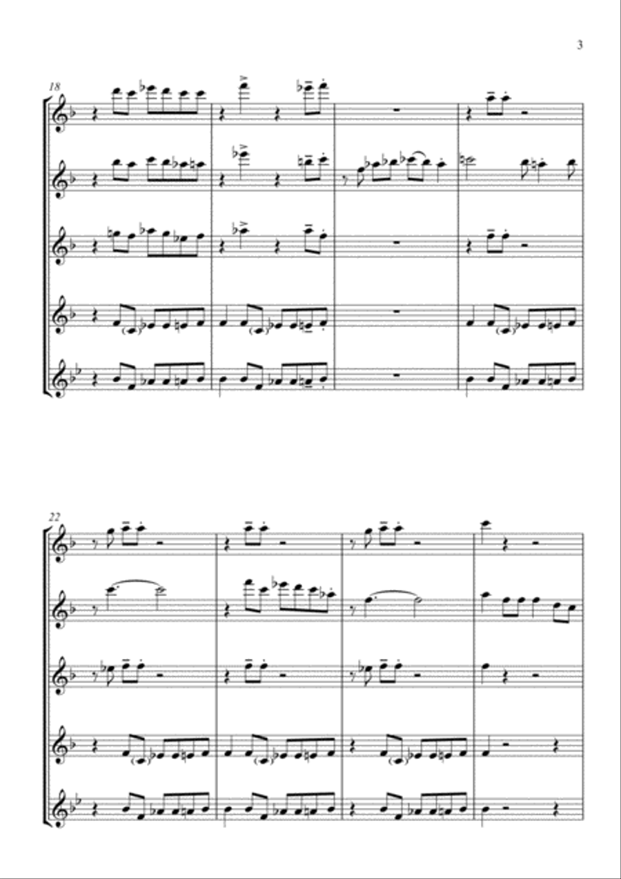Children Go Where I Send Thee - For Flute Quartet Flute Quartet scores gallery preview page 3