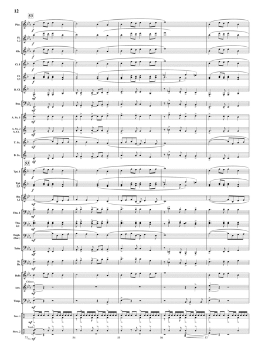 On Wings of Magic Concert Band scores gallery preview page 11
