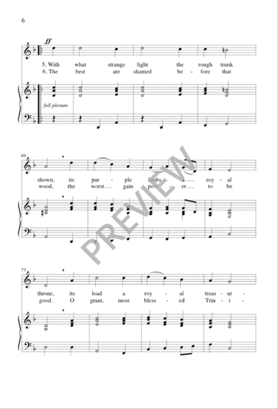 The Royal Banners of Our King Unison Choir scores gallery preview page 7