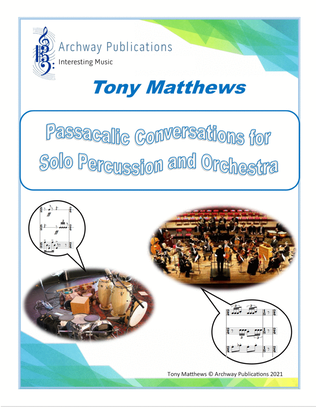 Passacaglic Conversations for Solo Percussion and Orchestra (Full Score)