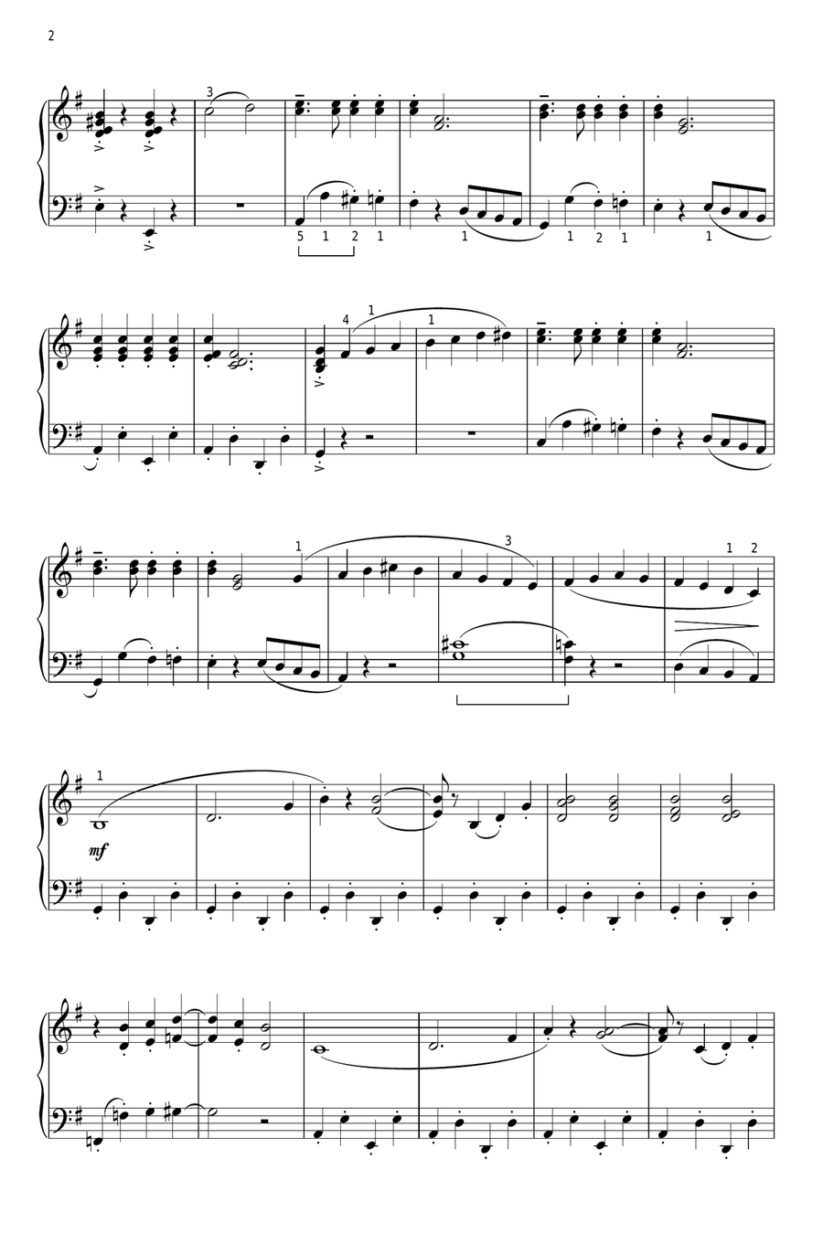 We Need A Little Christmas (arr. Phillip Keveren) Piano Solo scores gallery preview page 2