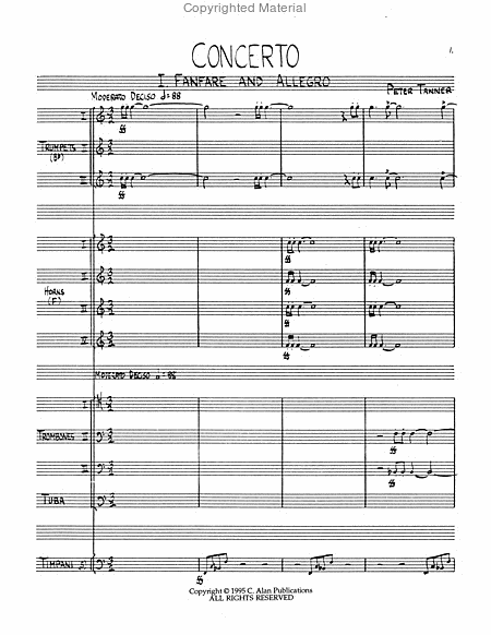 Concerto for Timpani and Brass (score & parts) image number null