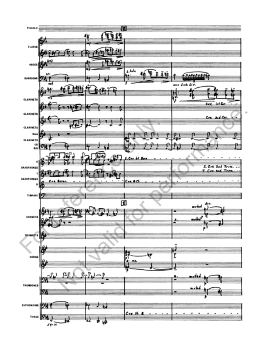 Symphony No. 5 Concert Band scores gallery preview page 19