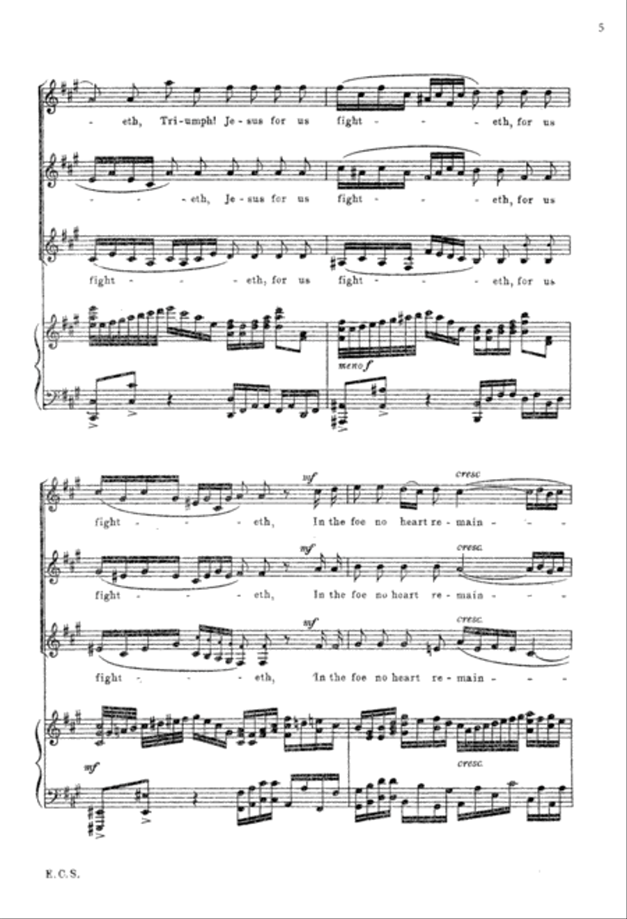 Cantata 67: Peace Be Unto You SSA scores gallery preview page 5