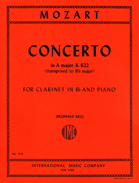 Wolfgang Amadeus Mozart : Edition for Clarinet in B flat (KELL)