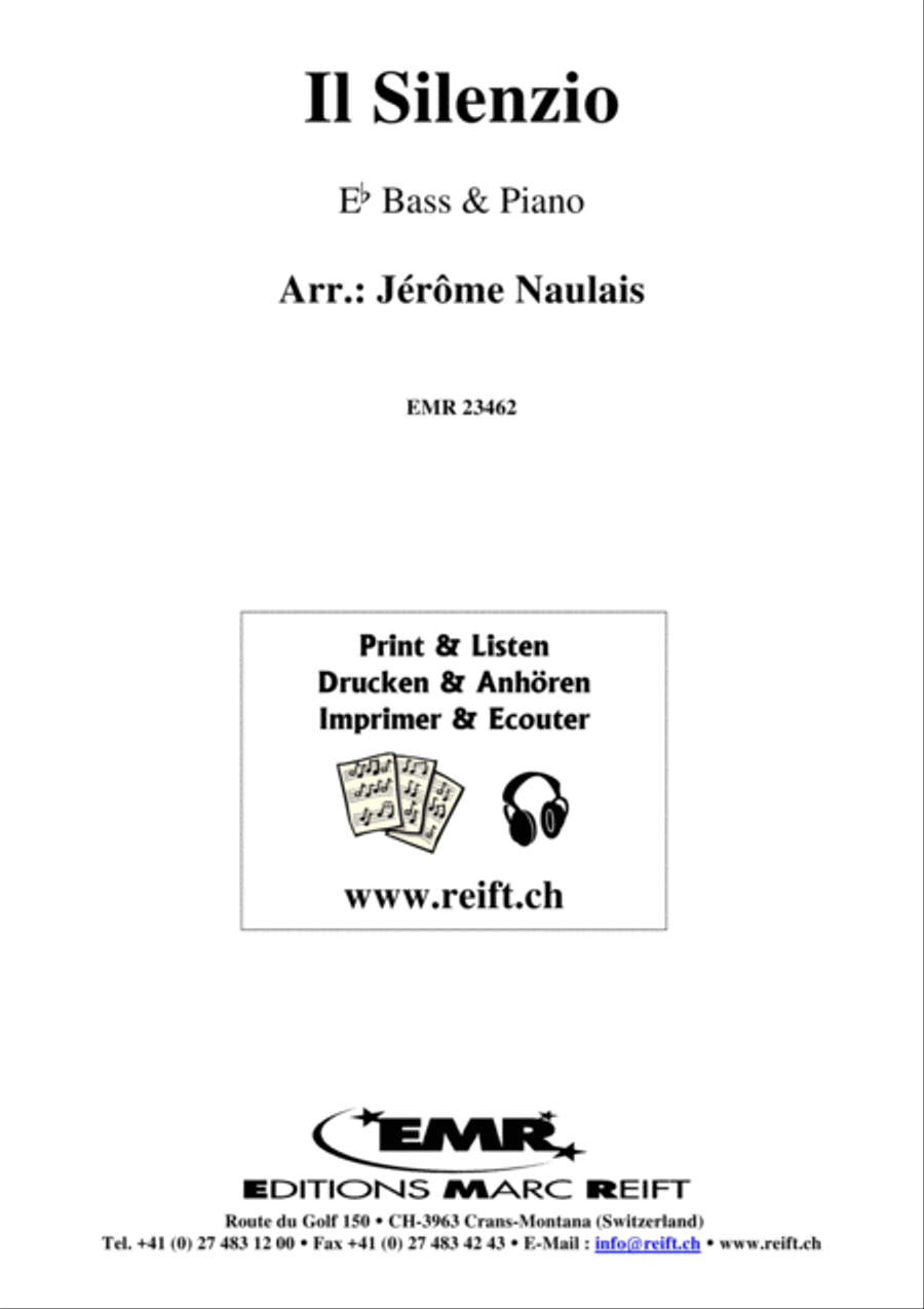Il Silenzio Piano Accompaniment scores gallery preview page 1