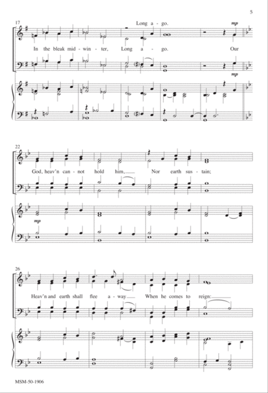 Snow on Snow 4-Part scores gallery preview page 4