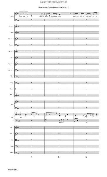 Thou Art the Christ - Orchestral Score and Parts image number null