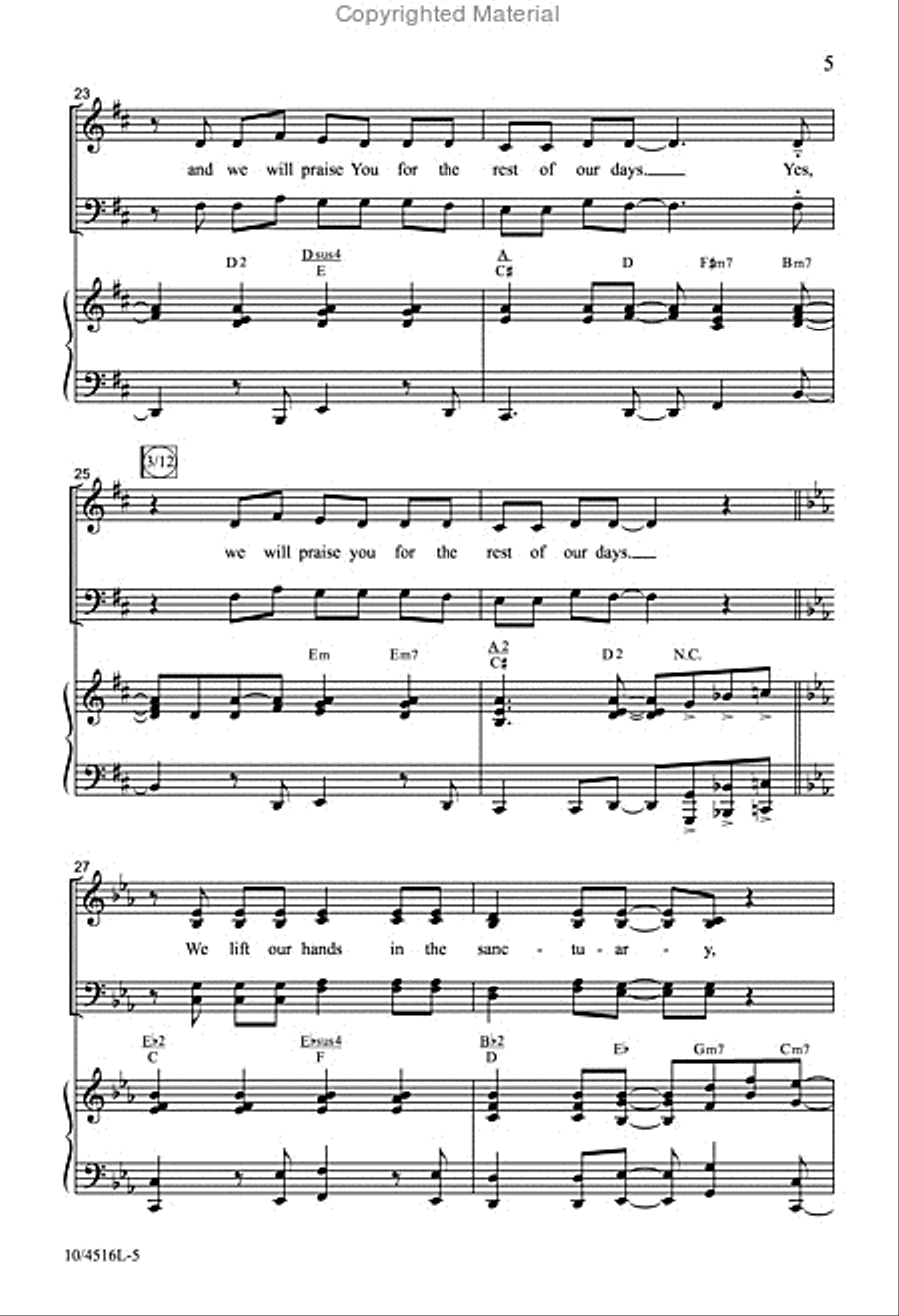 In the Sanctuary In the Sanctuary 4-Part scores gallery preview page 5