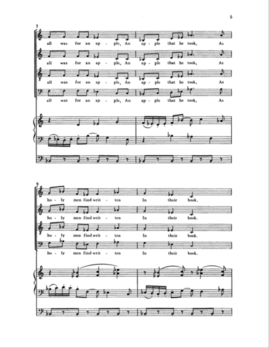 Adam lay in bondage 4-Part scores gallery preview page 7