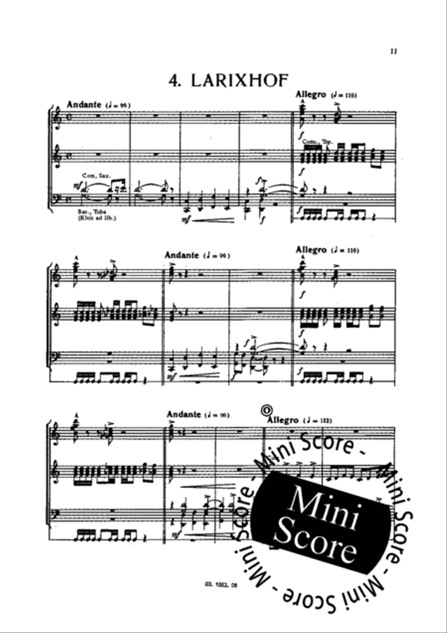 Lusthoven Concert Band scores gallery preview page 13