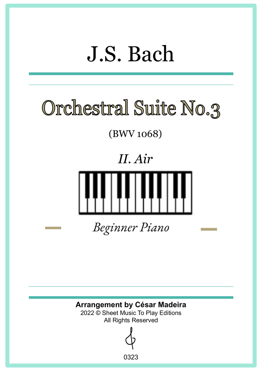 Air on G String - Easy Piano (Full Score) Easy Piano scores gallery preview page 1