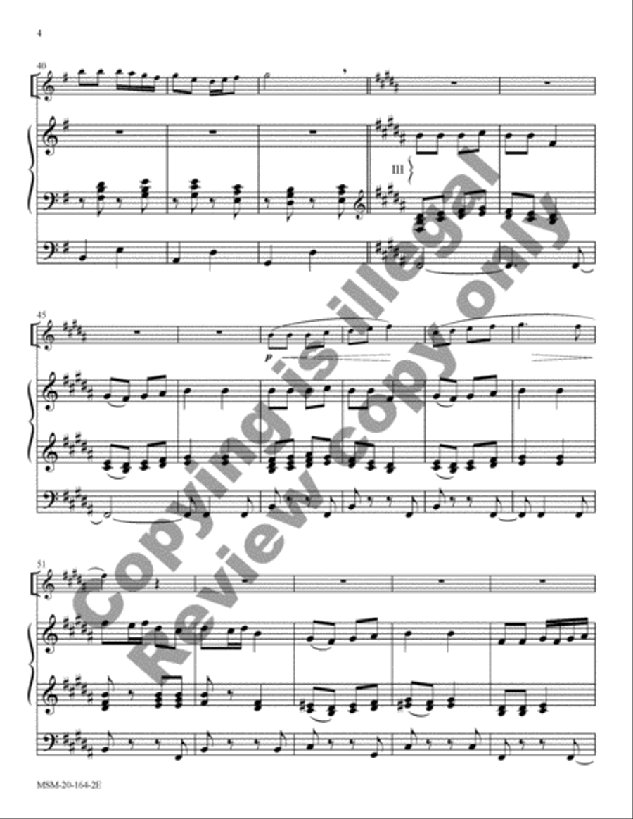 Three Carols for Oboe and Organ Oboe scores gallery preview page 15