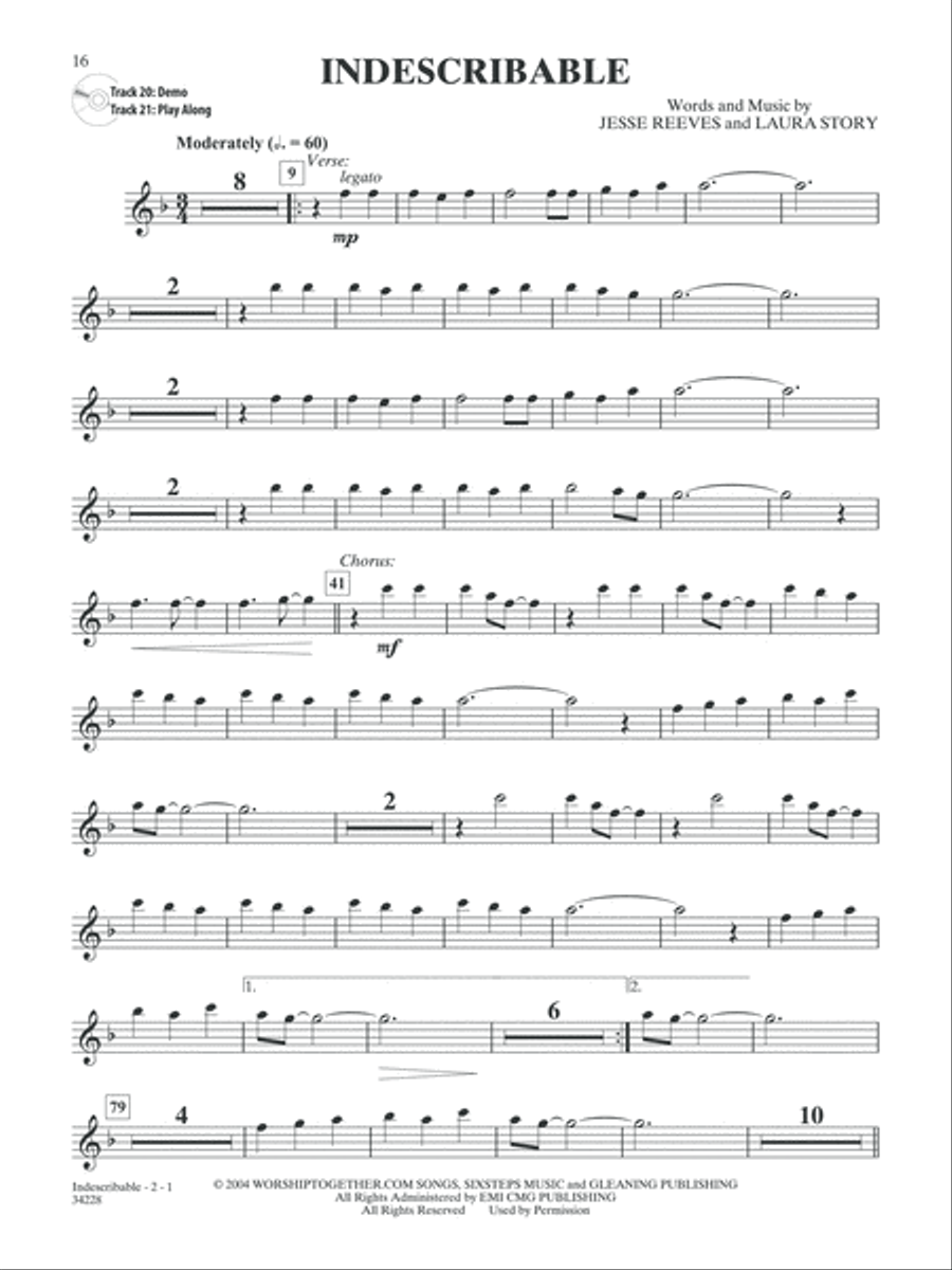 Top Praise & Worship Instrumental Solos Alto Saxophone scores gallery preview page 6