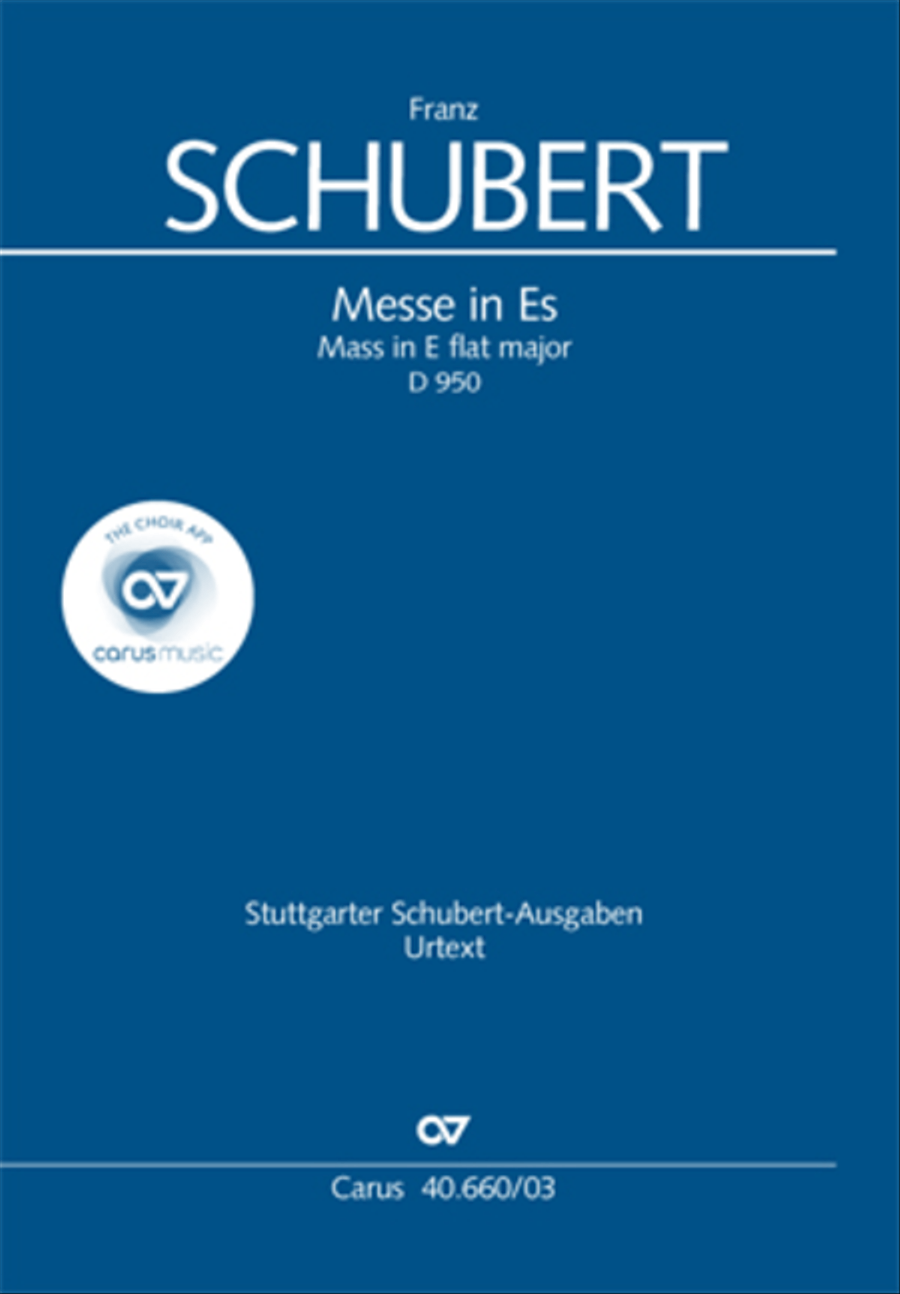 Mass in E flat major (Messe in Es) SATTB scores gallery preview page 1
