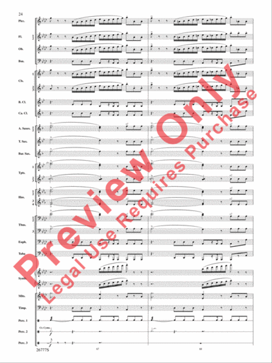 Soaring with John Williams Concert Band scores gallery preview page 25