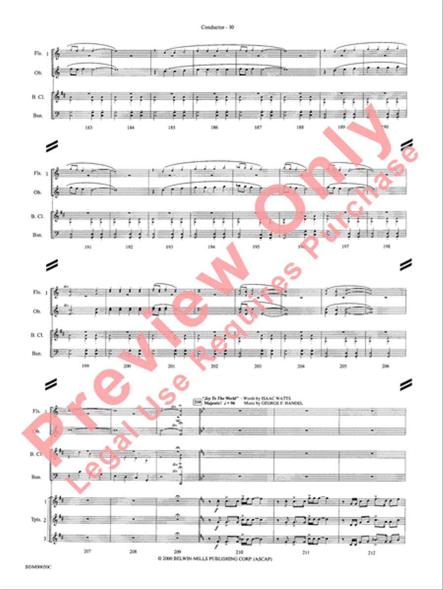 Christmas in the Round Concert Band scores gallery preview page 13