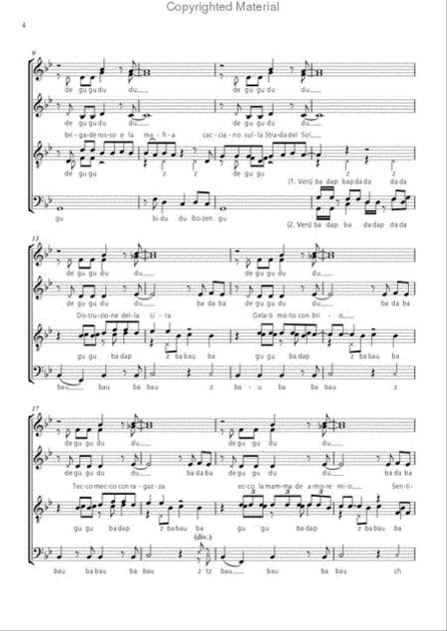 Carbonara 4-Part scores gallery preview page 3