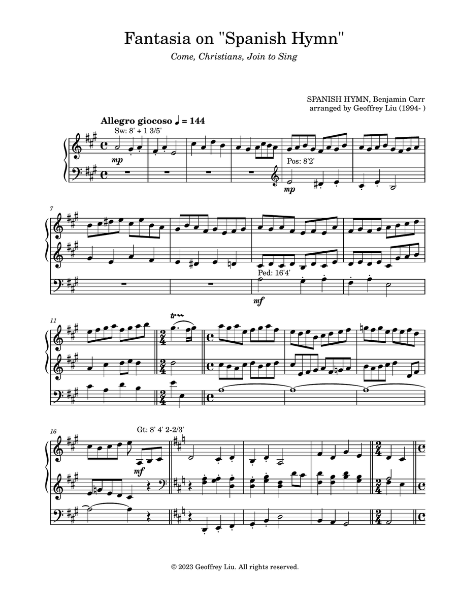 Fantasia on "Spanish Hymn"