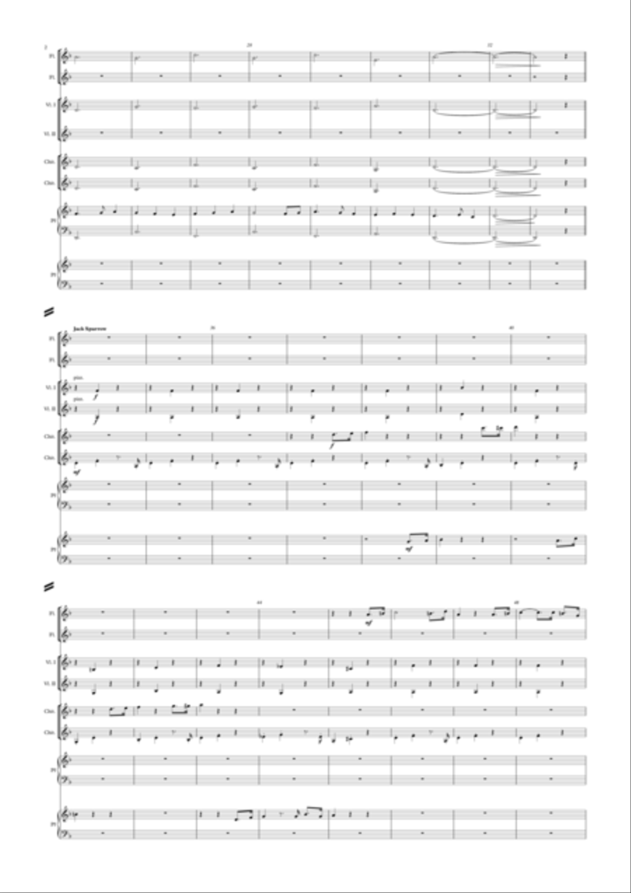 Pirates Of The Caribbean Flute scores gallery preview page 2