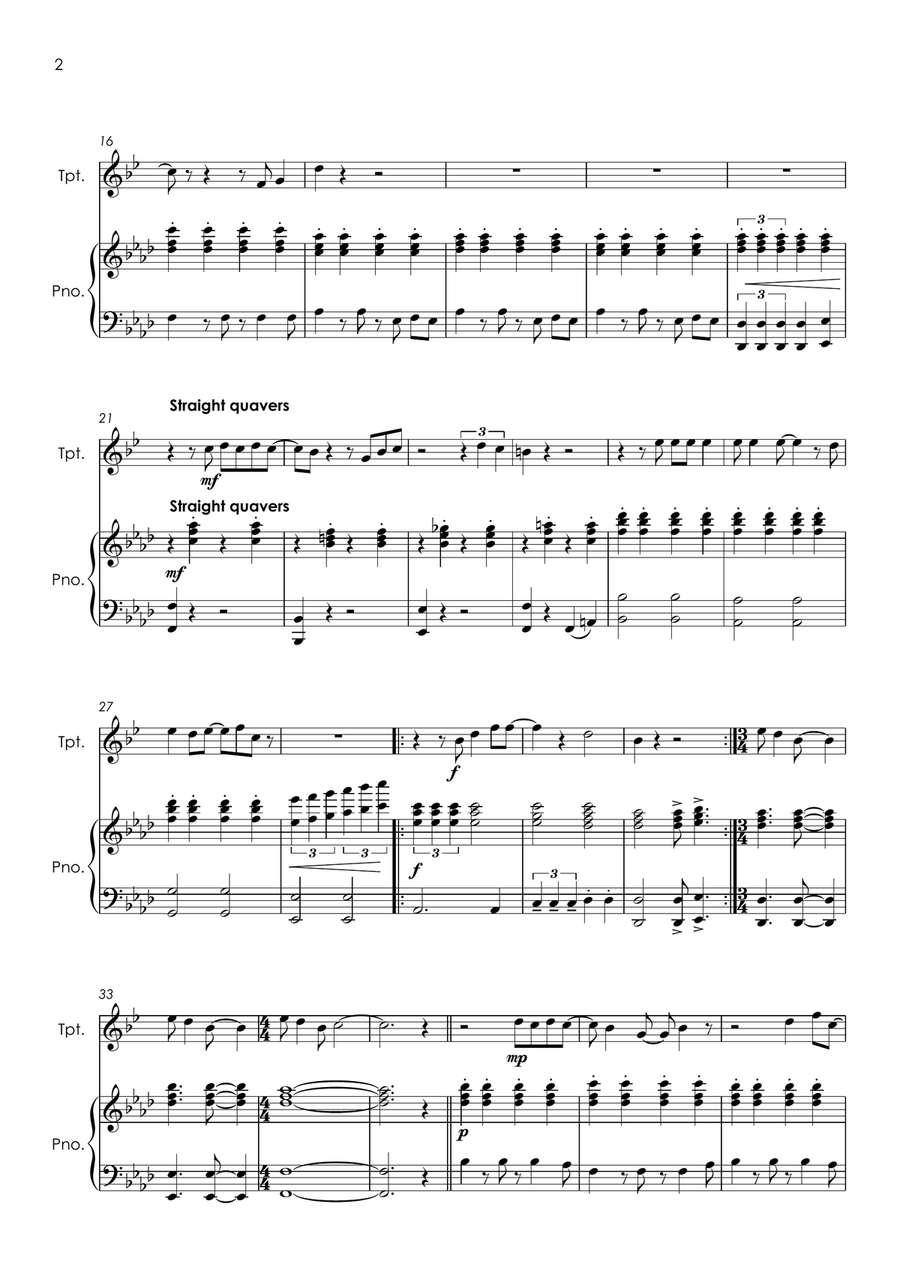 It Must Be Love Trumpet Solo scores gallery preview page 3