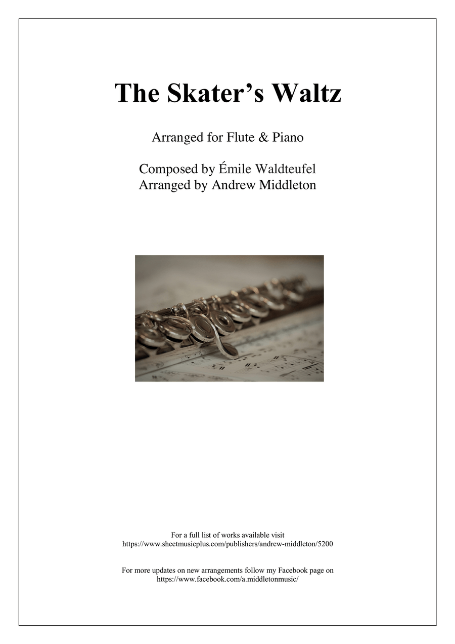 The Skaters Waltz arranged for Flute and Piano Flute scores gallery preview page 3