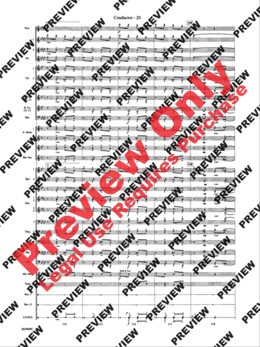 I'm Seventeen Come Sunday Concert Band scores gallery preview page 42