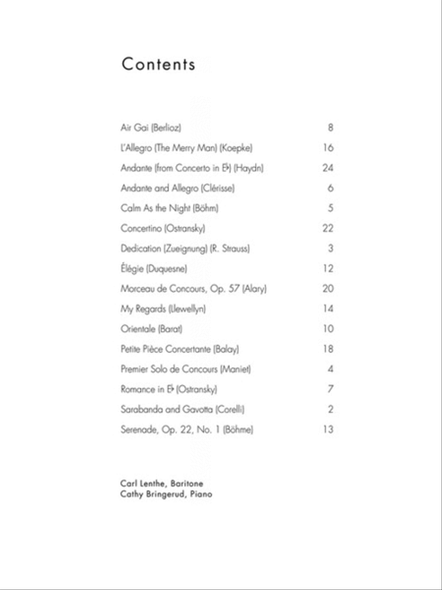 Concert and Contest Collection for Baritone B.C. Concert Band Methods scores gallery preview page 2