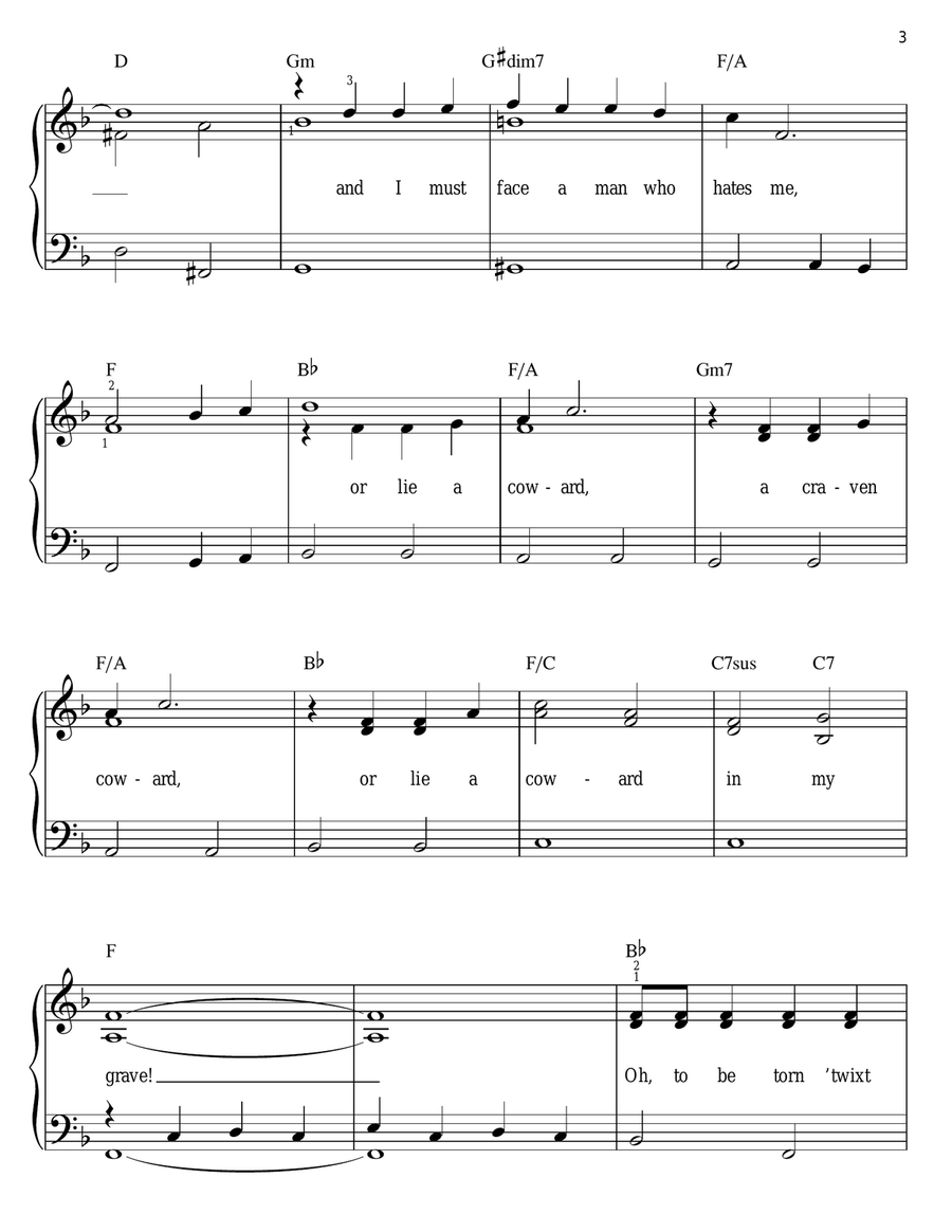 High Noon (Do Not Forsake Me) Easy Piano scores gallery preview page 3