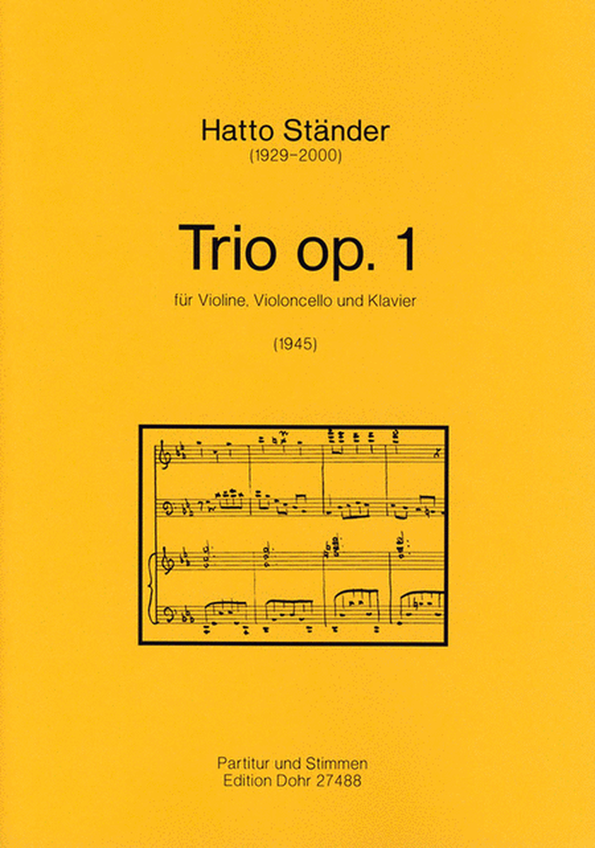 Trio für Violine, Violoncello und Klavier op. 1 (1945)