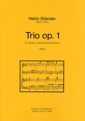Book cover for Trio für Violine, Violoncello und Klavier op. 1 (1945)