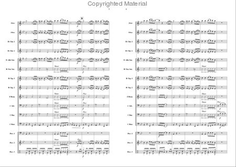 Here comes Bobby the Bear Concert Band scores gallery preview page 3